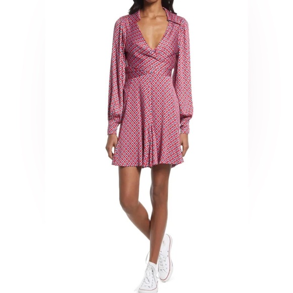 Free People It Takes Two Mini Swing Dress Boho Vacation Dance,XS - Picture 11 of 13